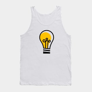 Simplistic Light Bulb - Colored Tank Top